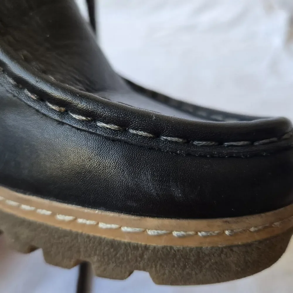 Pikolinos Maple Women's Leather Wedge Ankle Boots Black/Brown Size 40/US 9-9.5